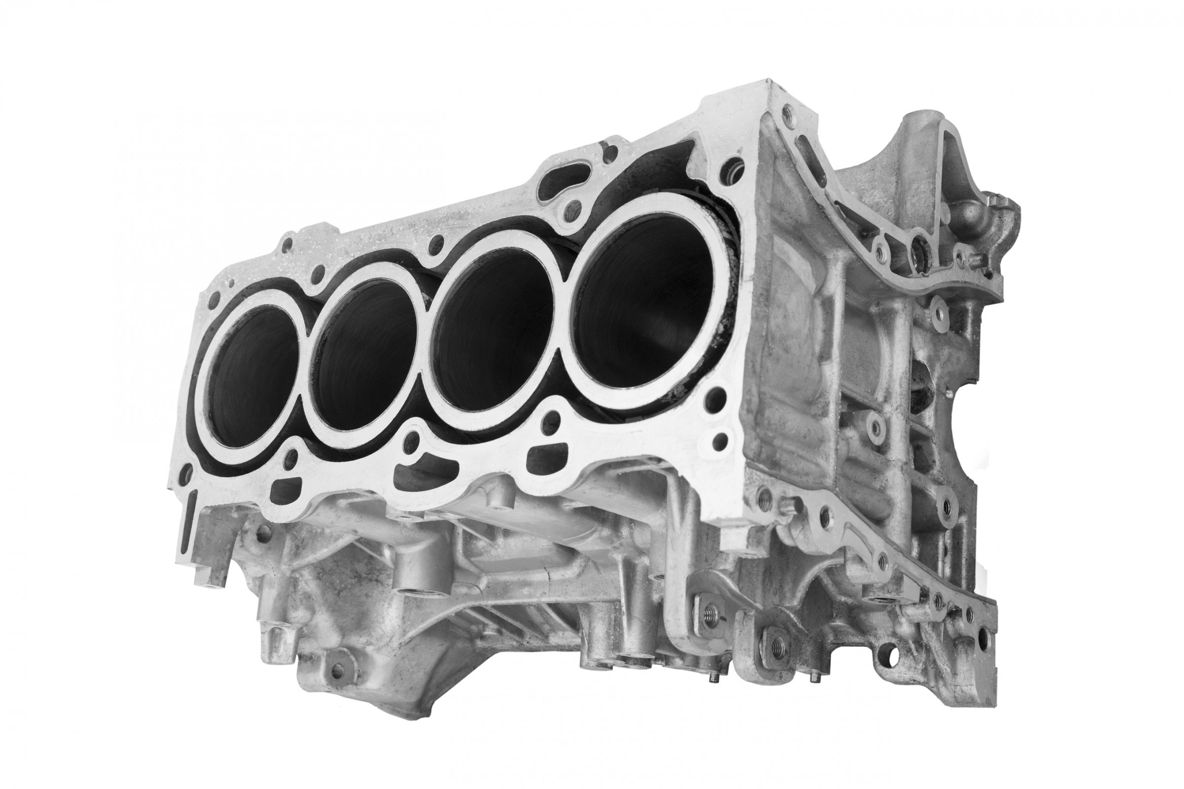 Bloco de motor quatro cilindros