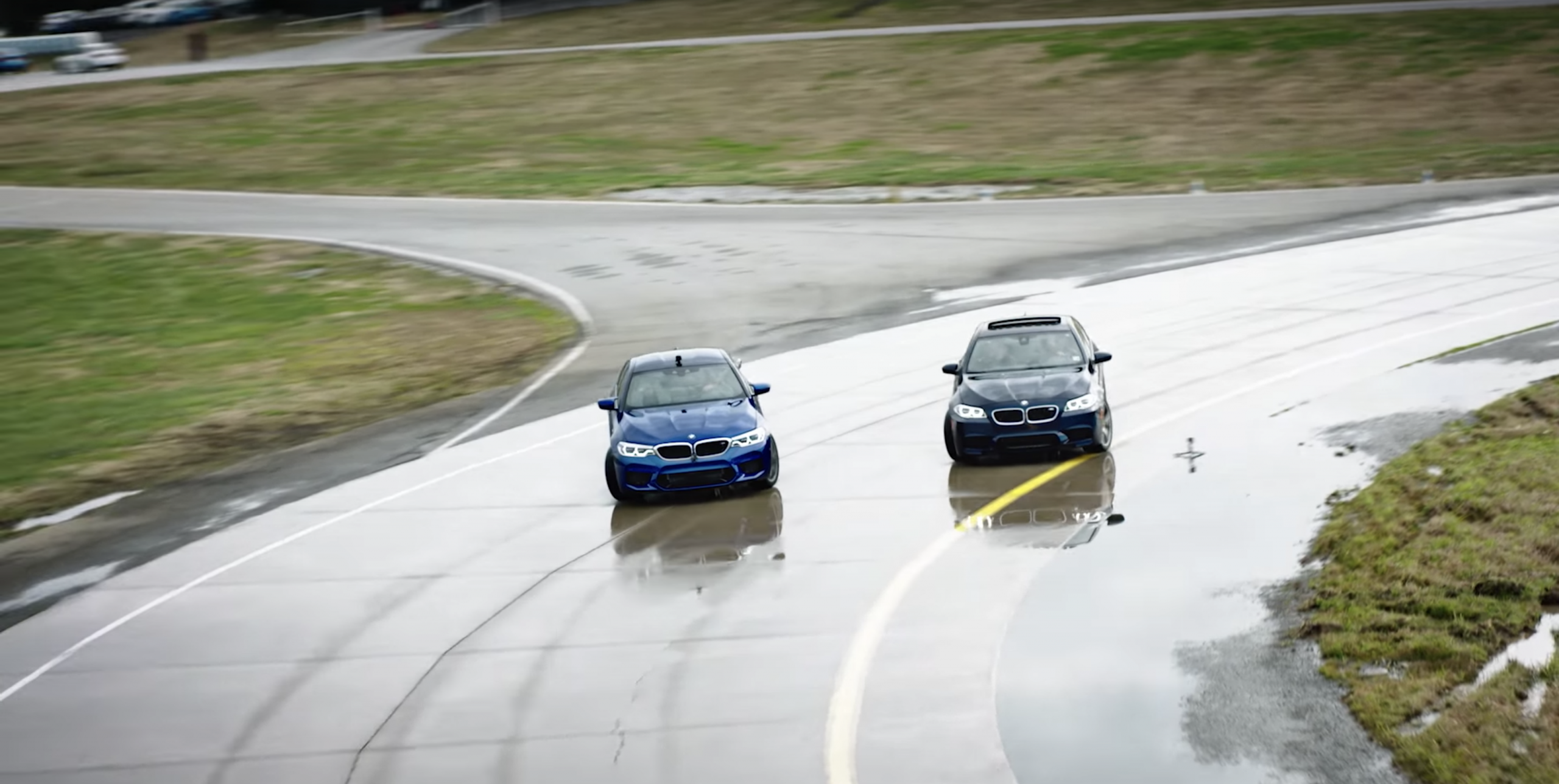 Vídeo teaser drifting BMW M5 reabastecimento