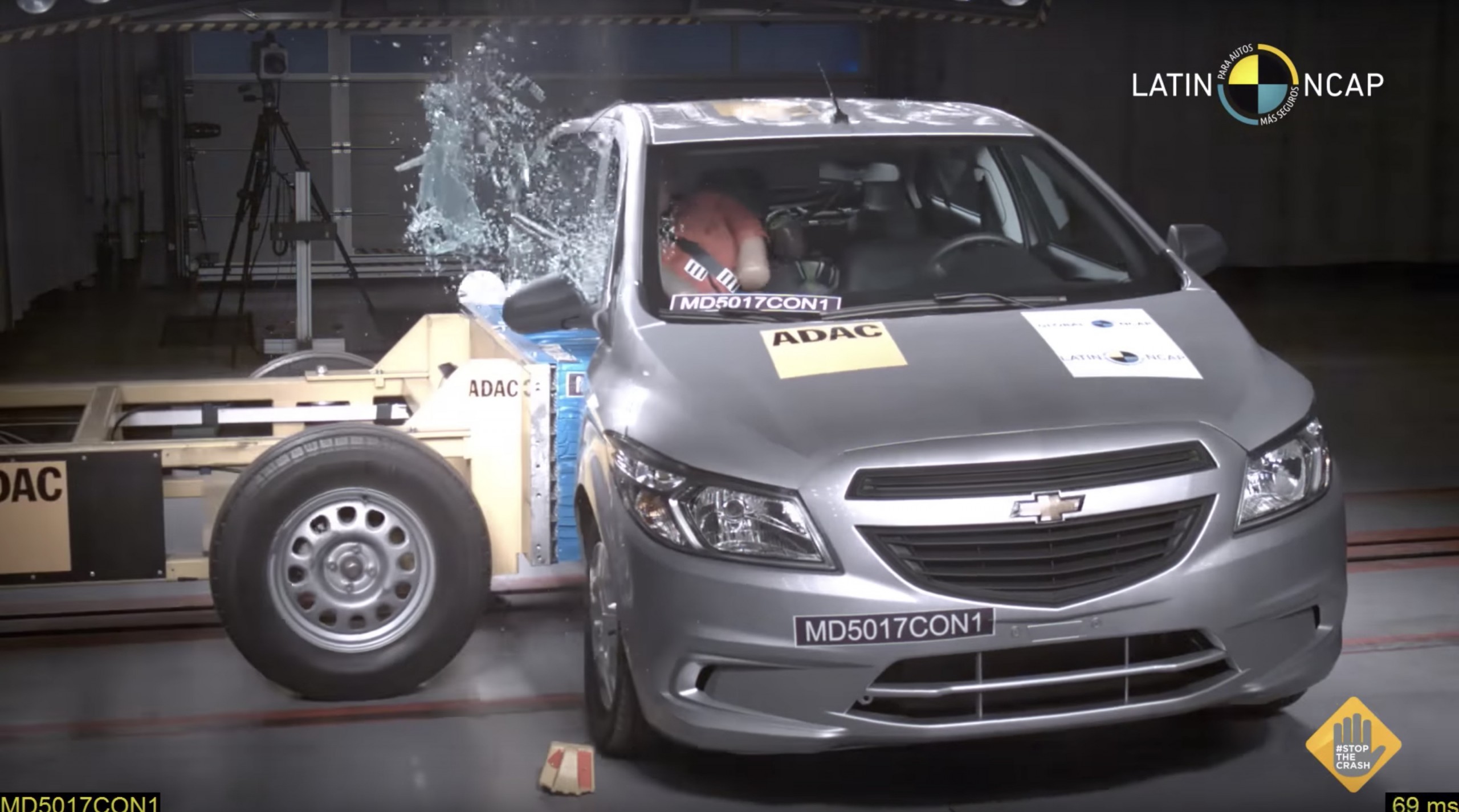 Chevrolet Onix teste de impacto crash-test Latin NCAP janeiro 2018