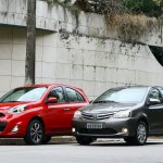 Comparativo Toyota Etios x Nissan March