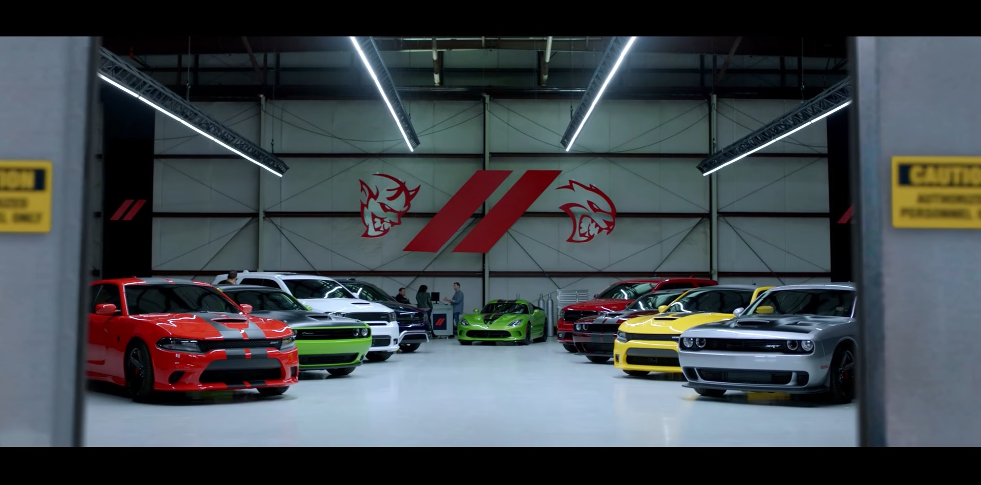 Garagem de muscles da Dodge