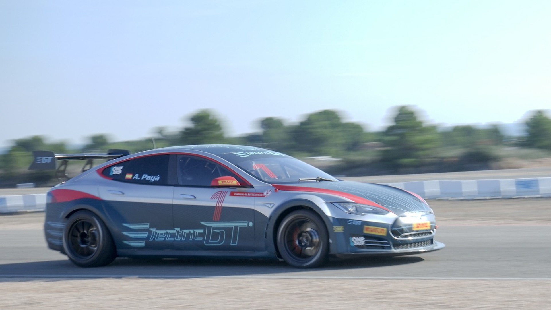 Tesla Model S de corrida
