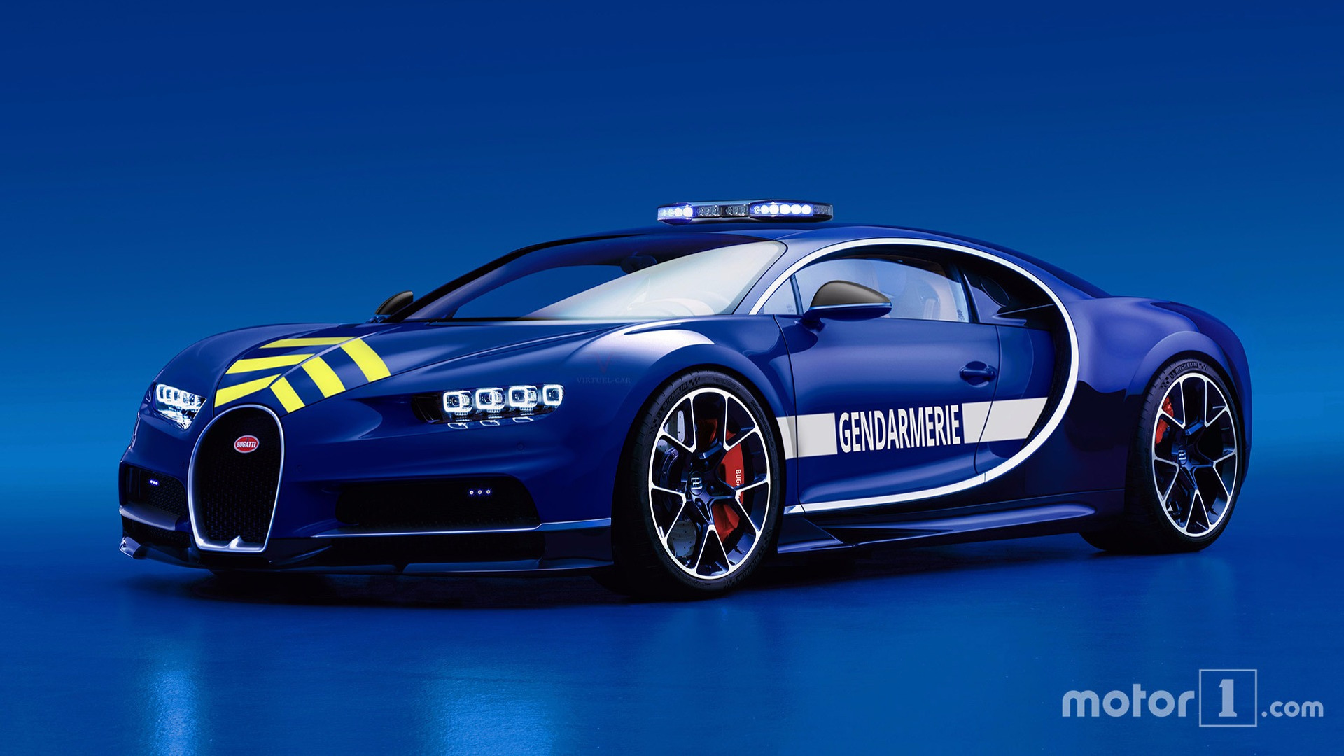 Bugatti Chiron da polícia francesa