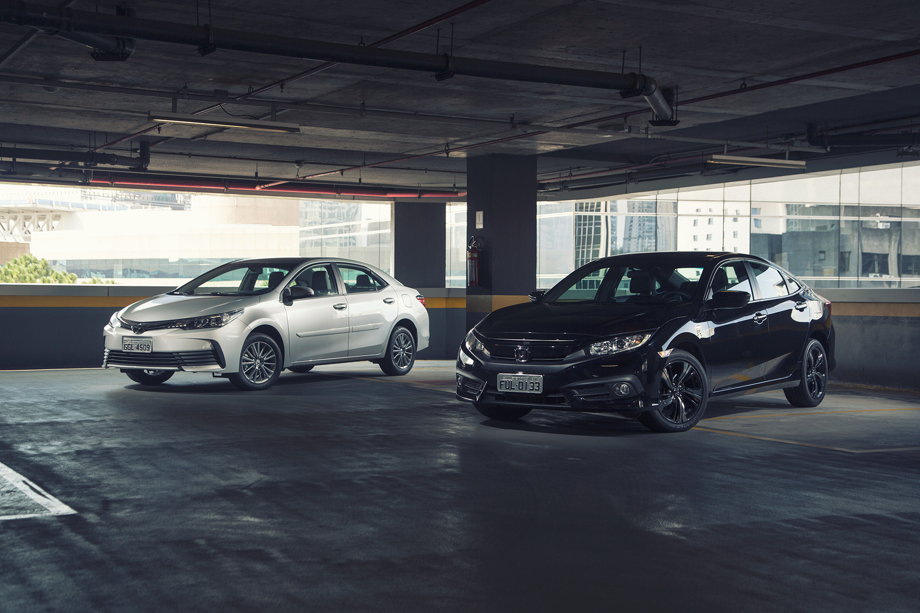 Comparativo Honda Civic Toyota Corolla