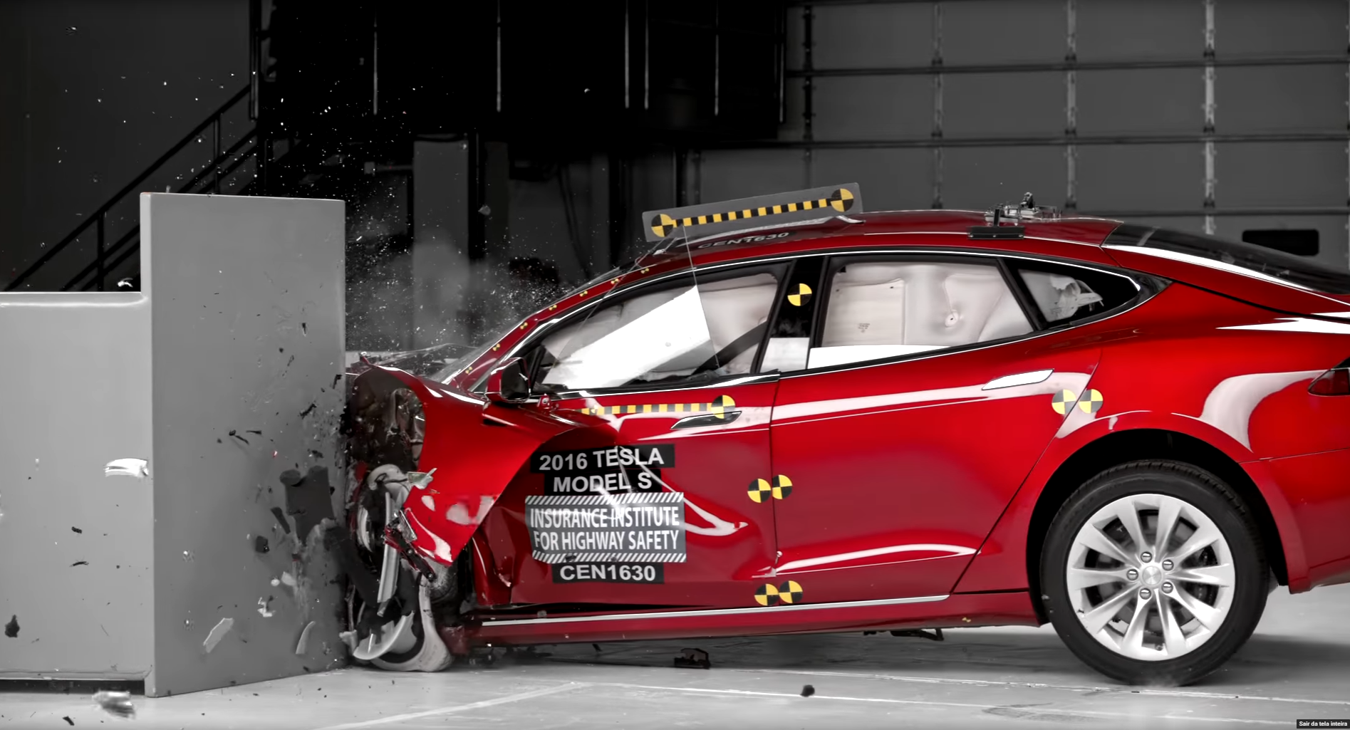 Crash test do Tesla Model S