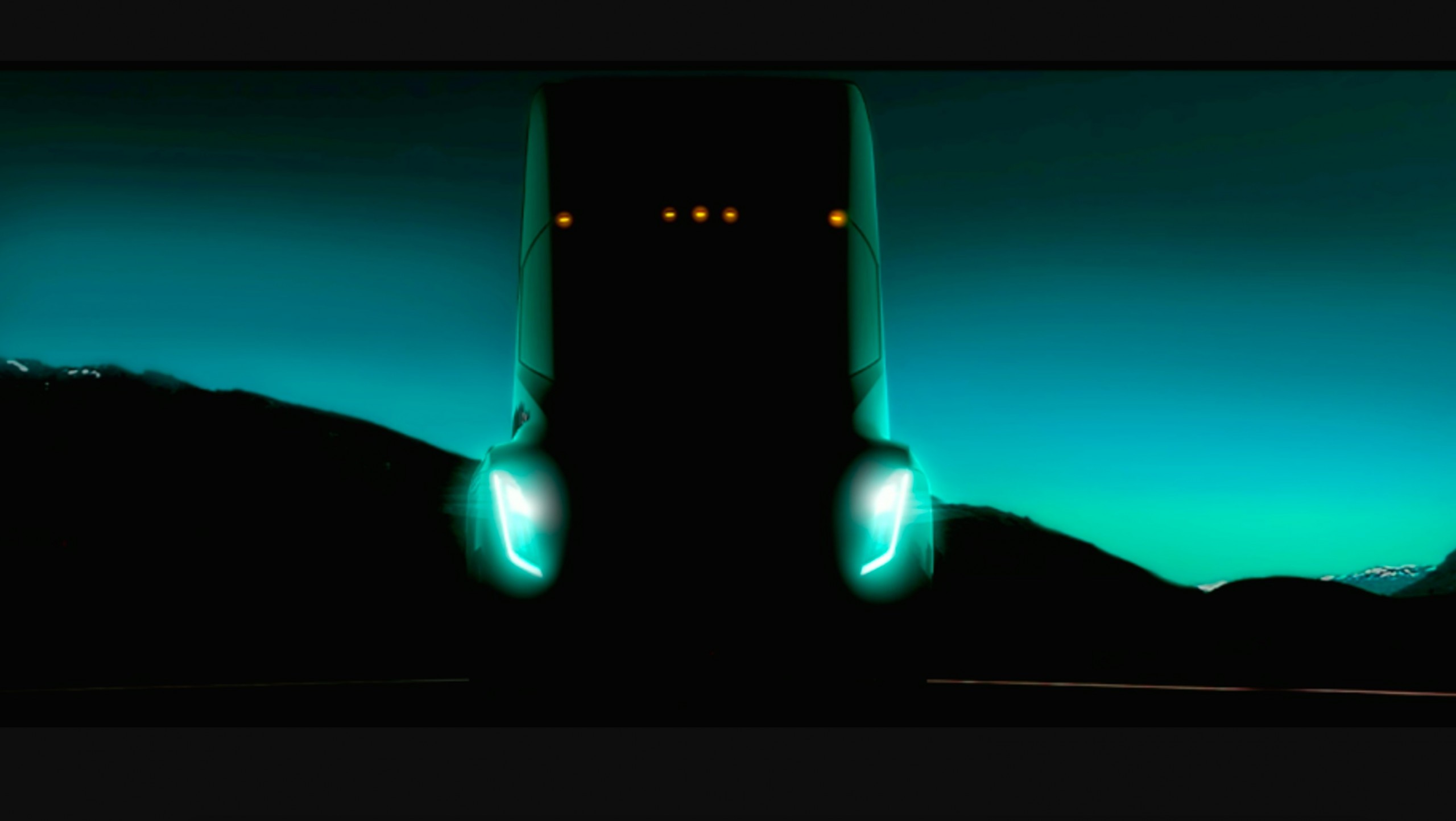 Teaser do caminhão da Tesla