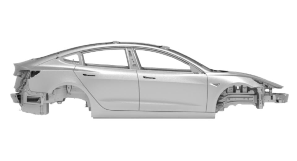 tesla-model-3 chassi