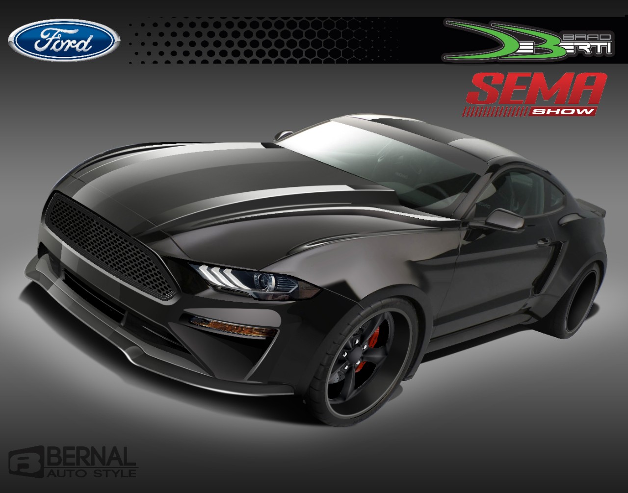 ford mustang 2018 deberti SEMA 2017