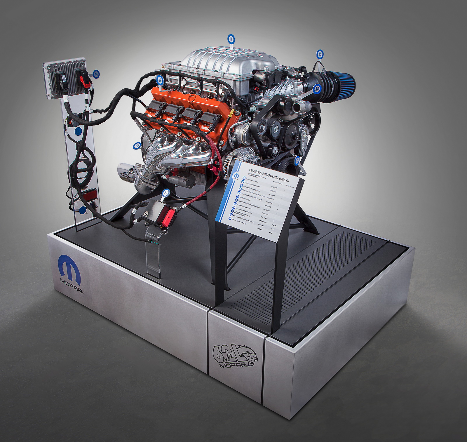 motor Dodge Challenger SRT Hellcat Mopar