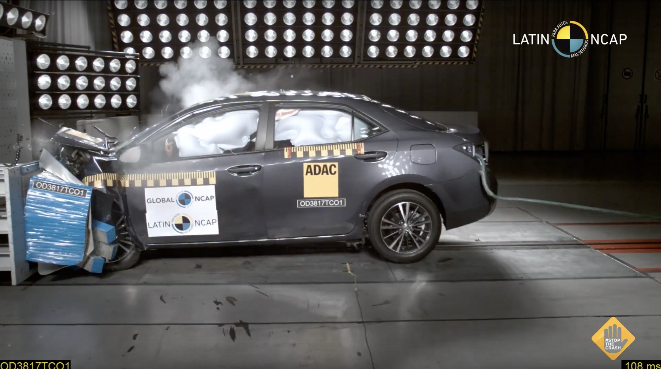 Latin NCAP crash test teste impacto Toyota Corolla 26 set 2018