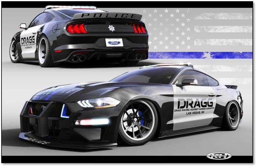 ford mustang 2018 dragg SEMA 2017