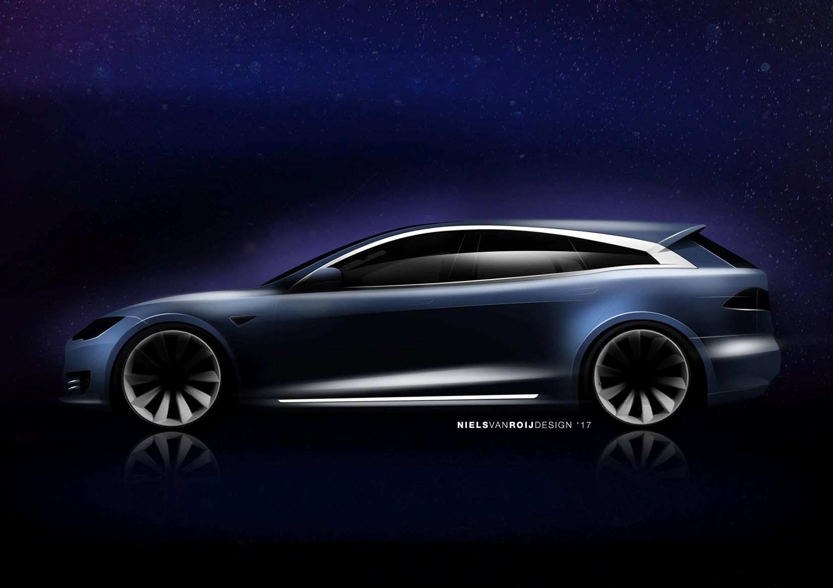 Tesla Model S perua estate RemetzCar
