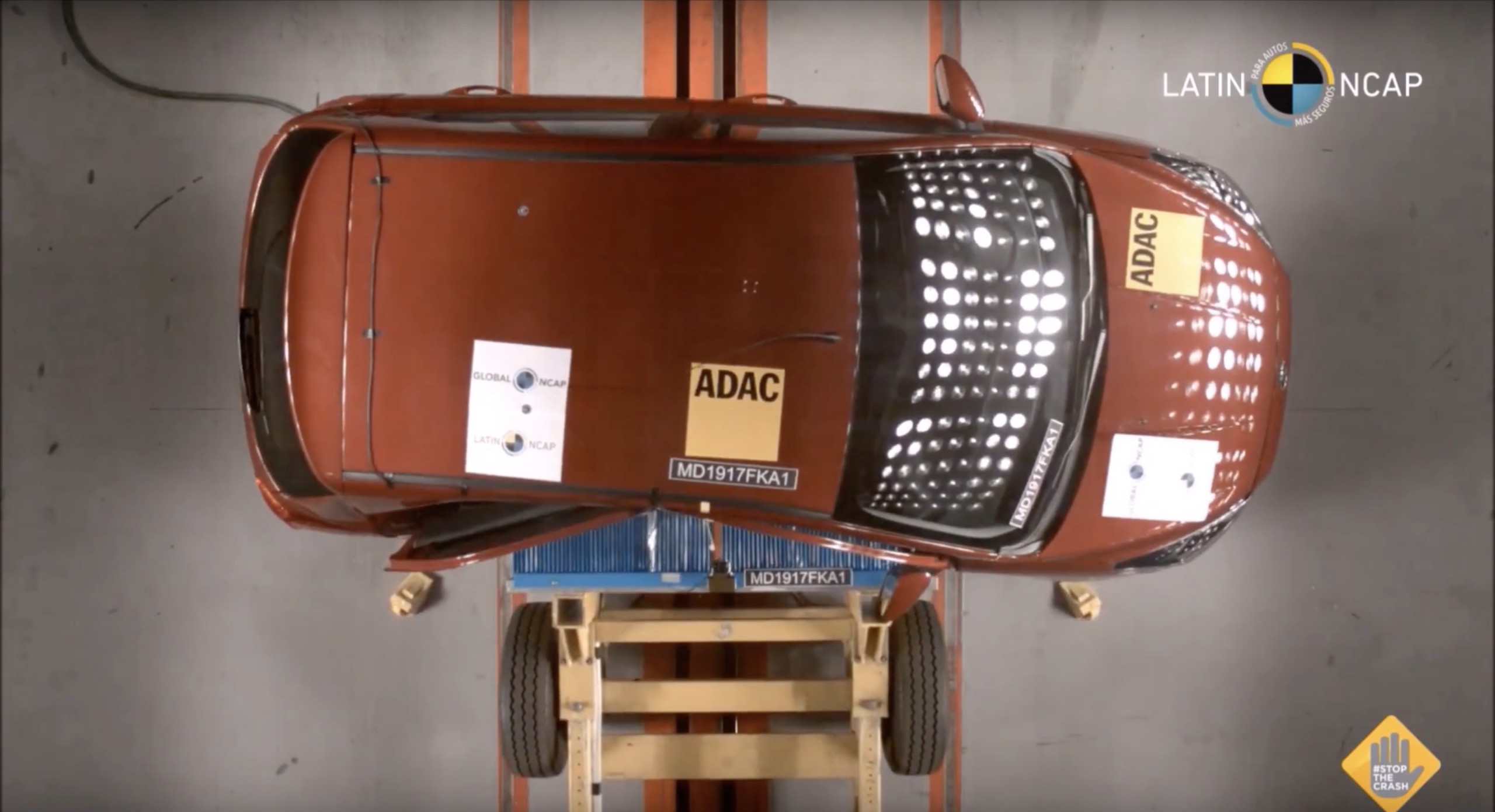 Latin NCAP teste impacto Ford Ka outubro 2017