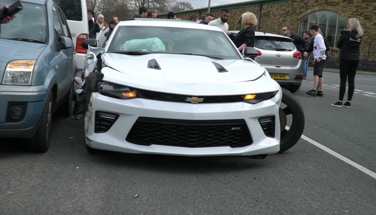 Chevrolet Camaro Acidente Inglaterra