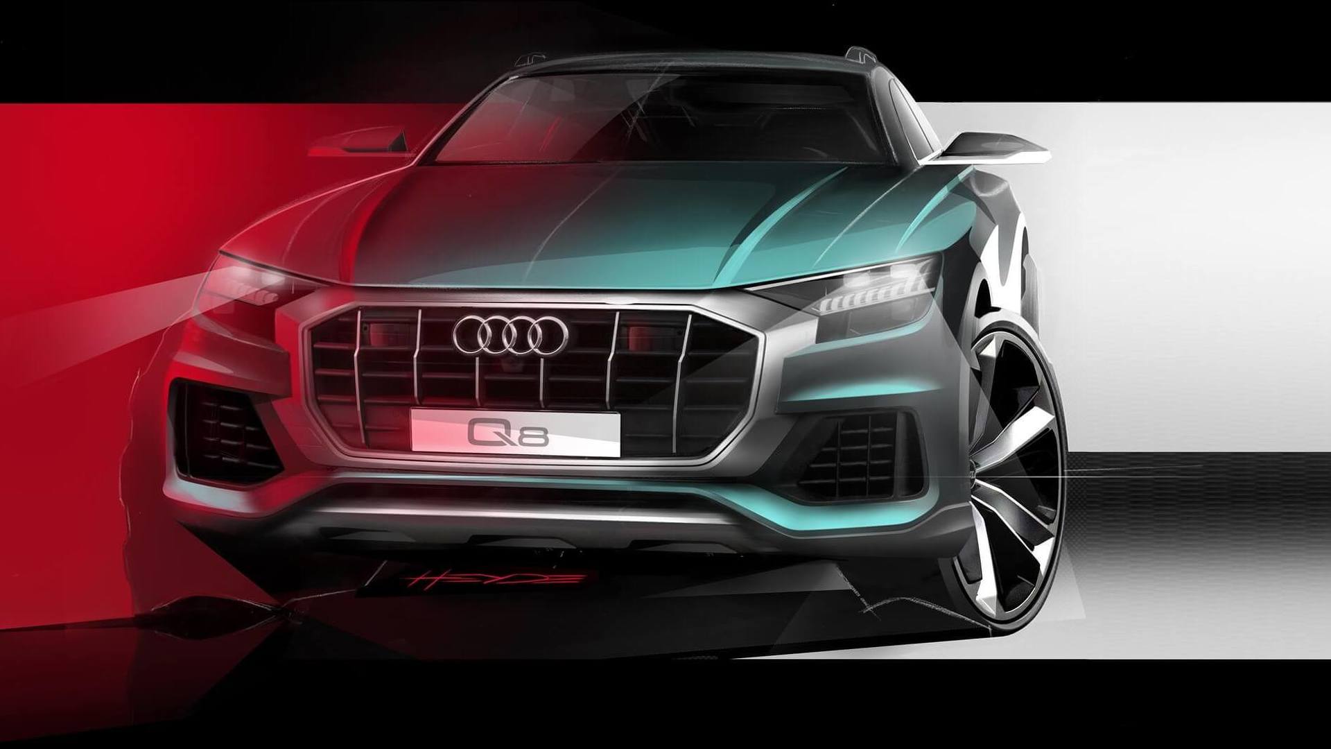 Audi Q8 Teaser dianteira
