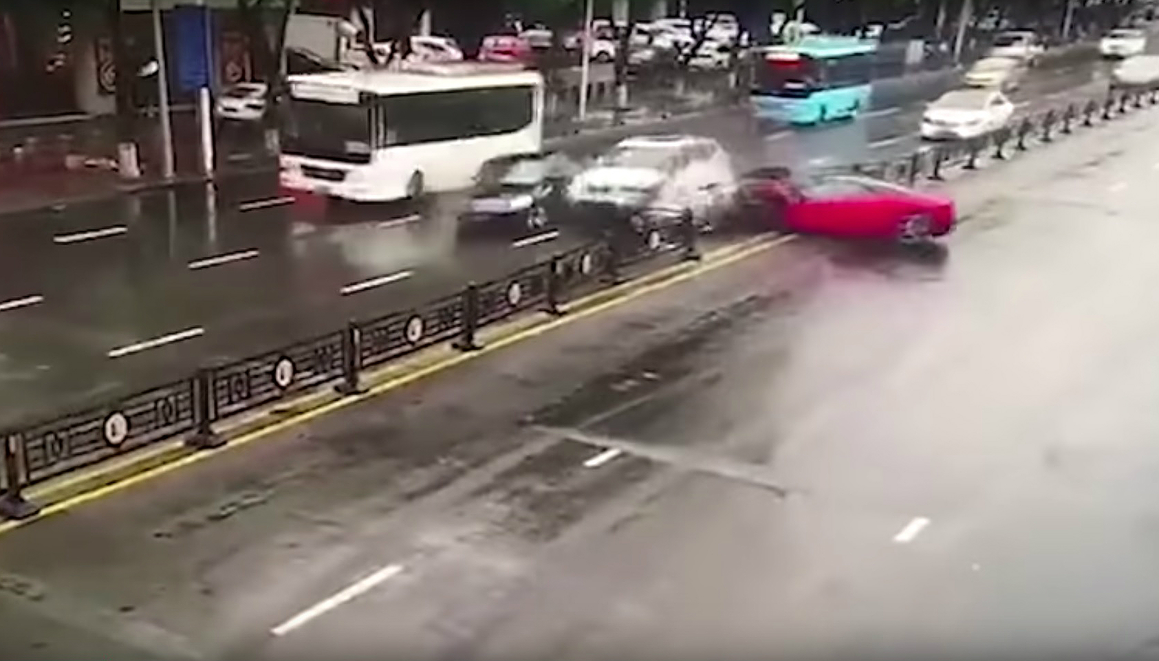 Ferrari Crash
