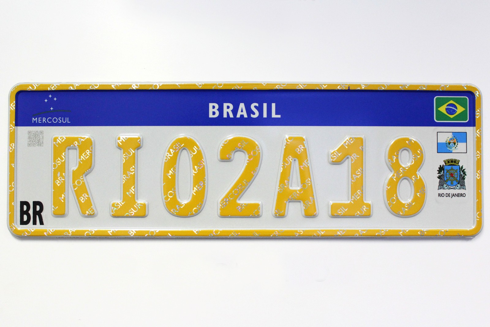 Placa Mercosul Homenagem Rio de Janeiro