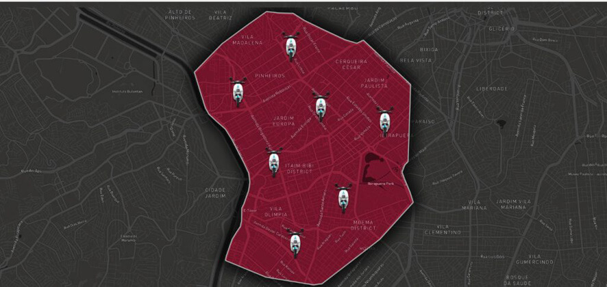 Como usar o scooter por aplicativo em São Paulo