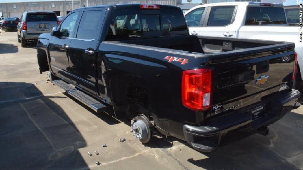 Thieves Steal 124 Wheels And Tires 1 1