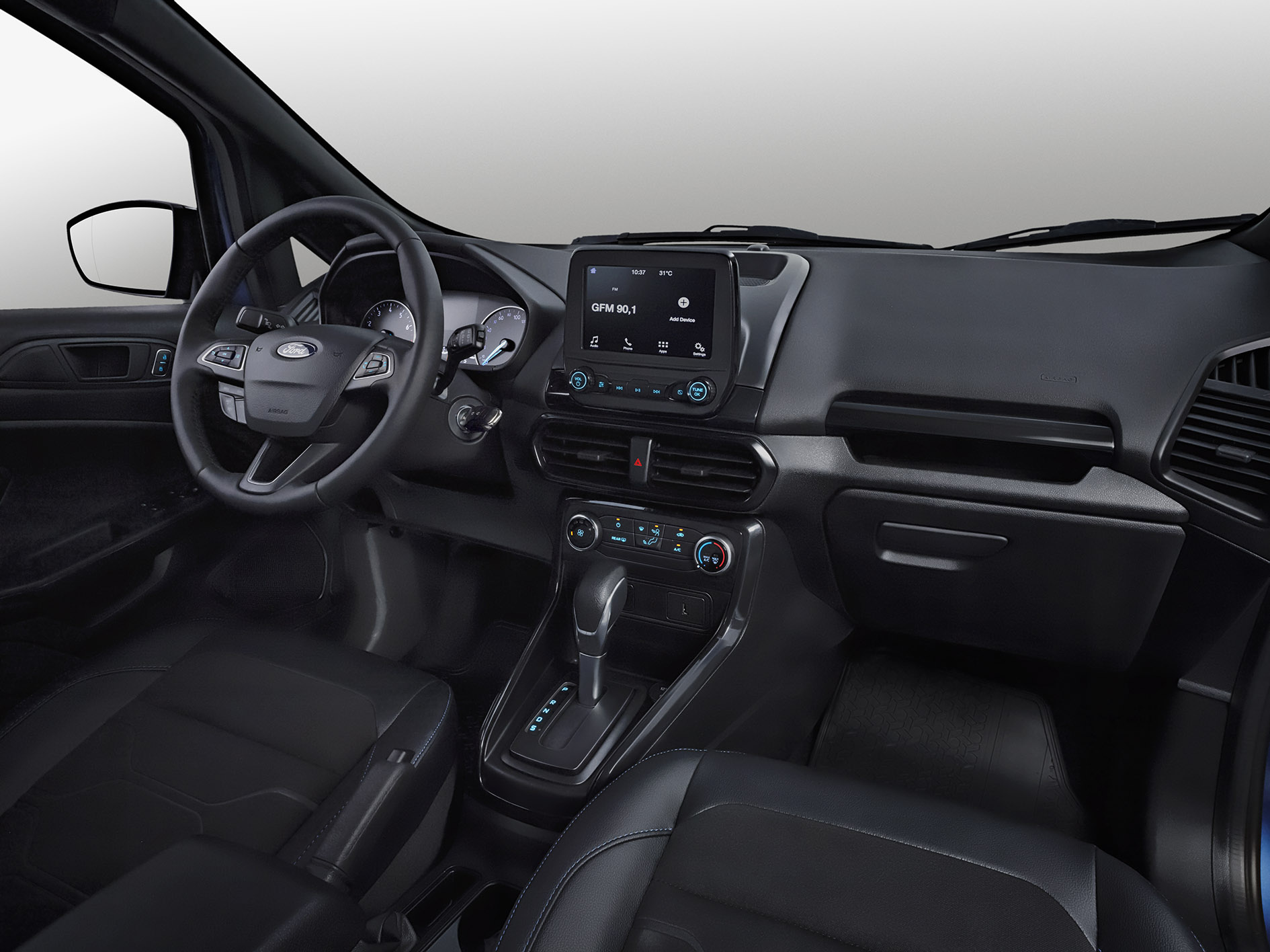 Interior do Ford EcoSport 100 Anos