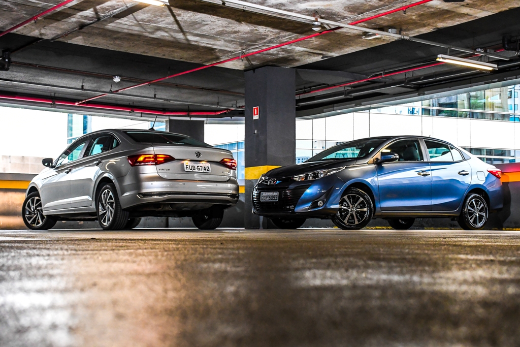 Comparativo: Toyota Yaris Sedan XLS 1.5 x Volkswagen Virtus Highline 200 TSI