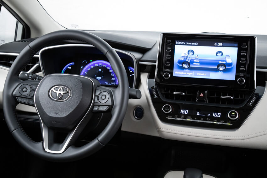 Interior do novo Corolla