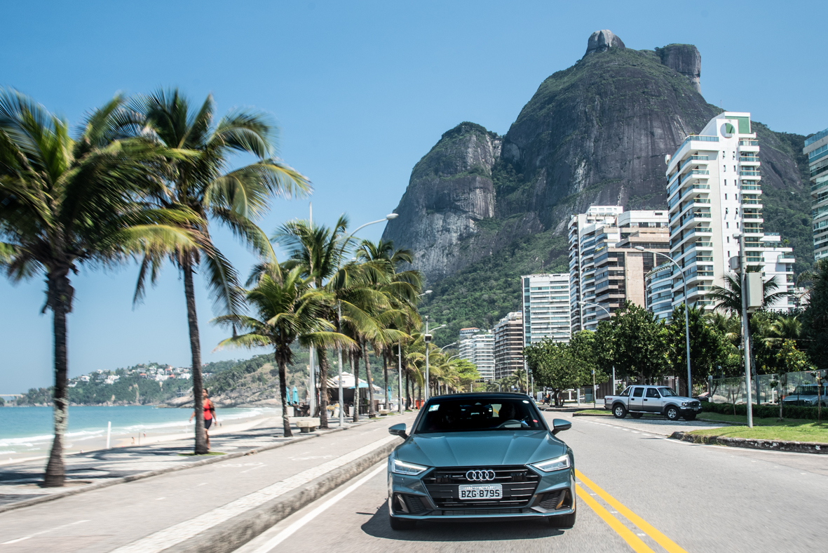 Audi A7 na praia