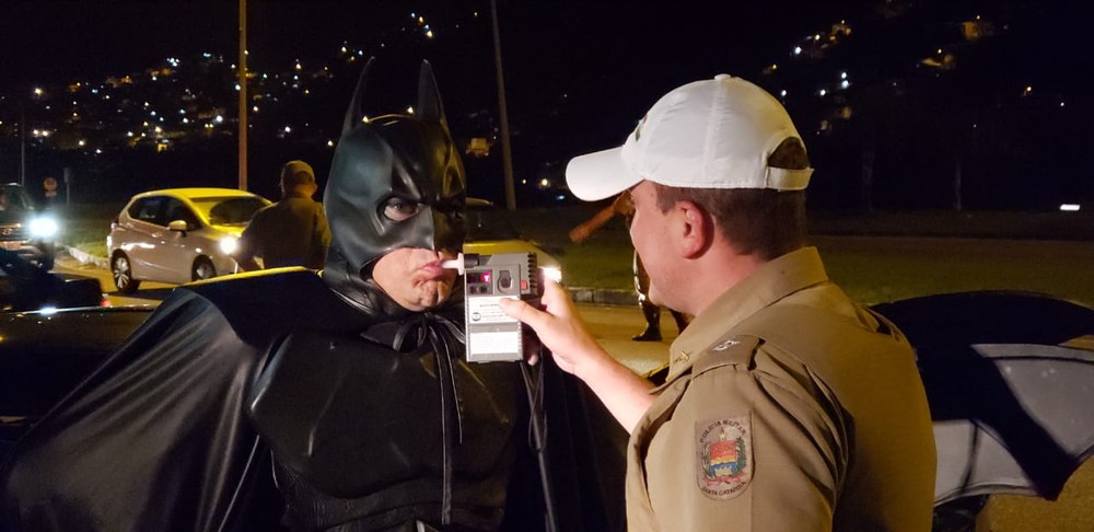 Batman em blitz da Lei Seca