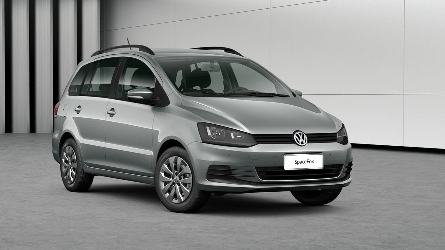 Vw Spacefox prata de frente