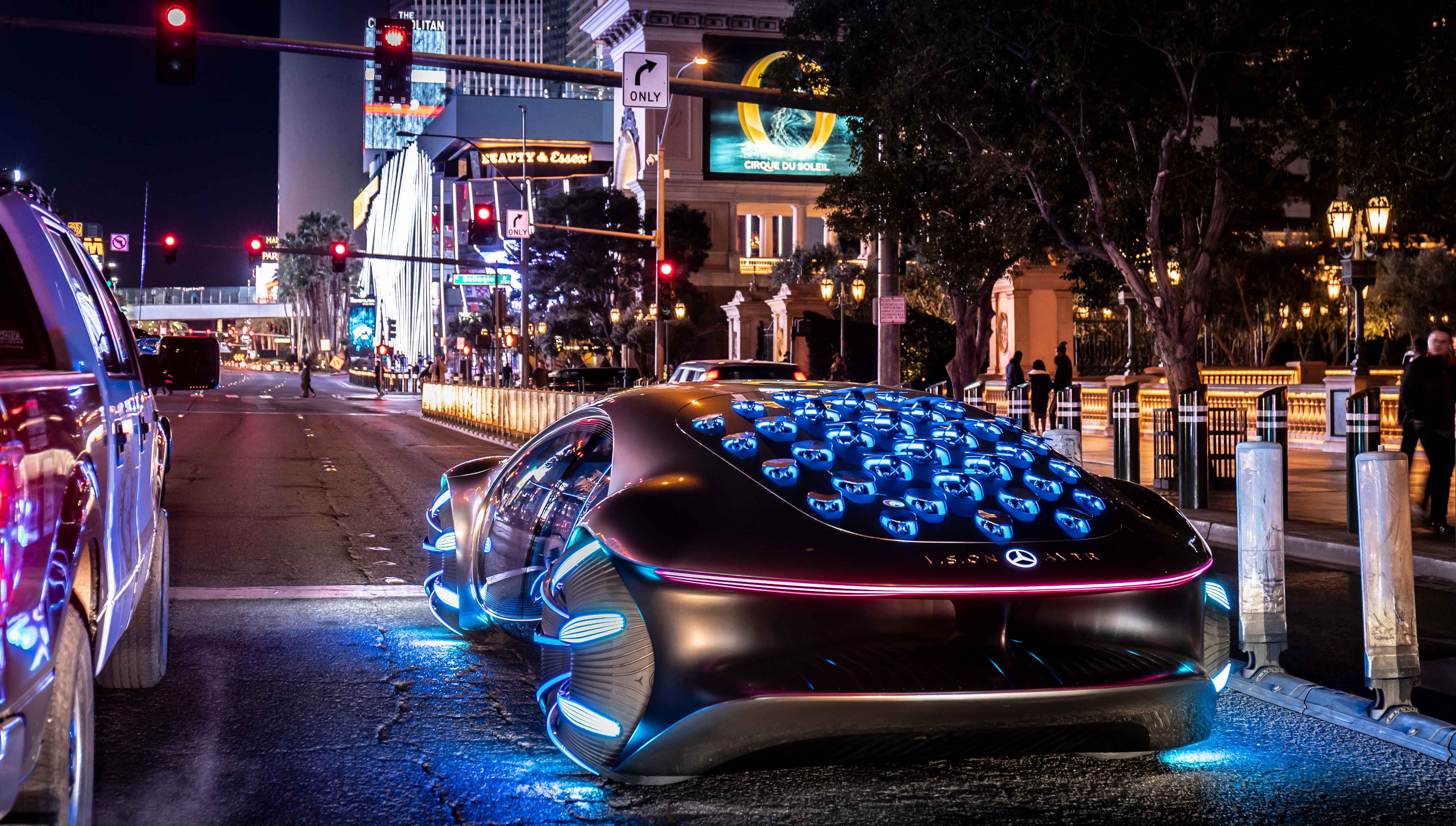 Vision AVTR rodando em Las Vegas