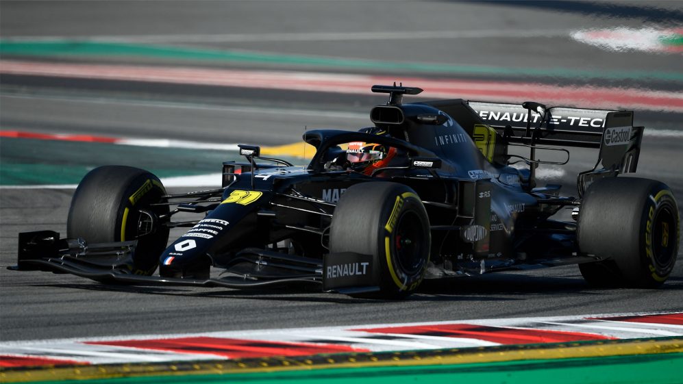 Renault Rs20 F1 2020 em testes no circuito de Barcelona