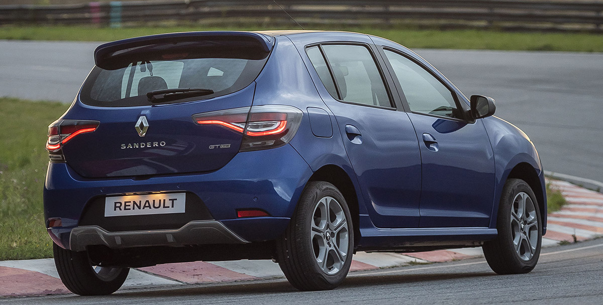 Sandero GT-Line de traseira