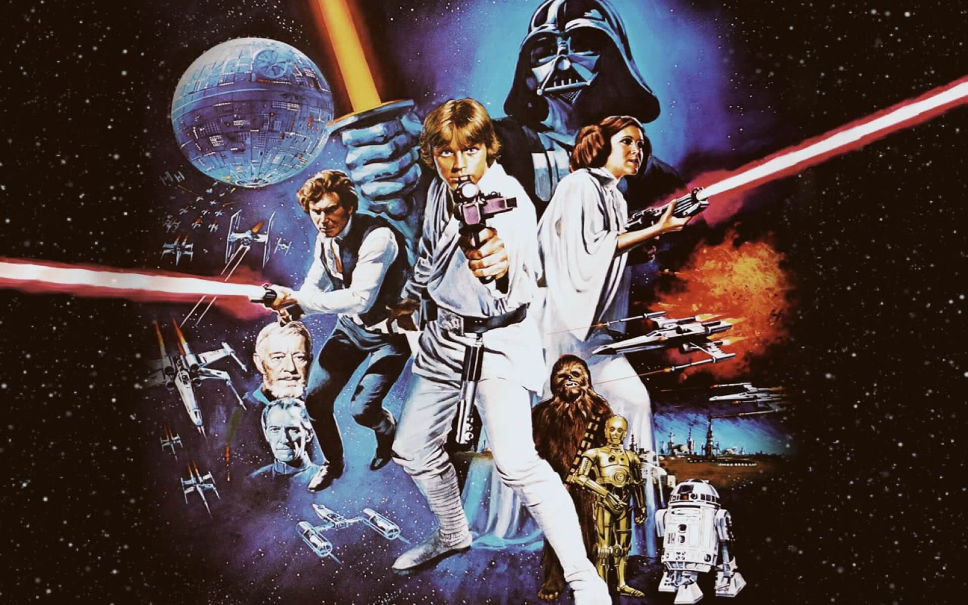 Cartaz De Star Wars Guerra Nas Estrelas