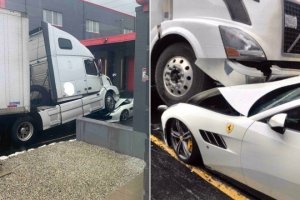 Caminhoneiro esmaga Ferrari do ex-patrão nos Estados Unidos