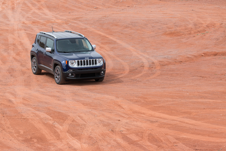 Jeep Renegade no deserto do Arizona
