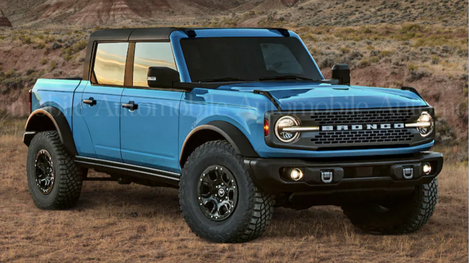 Ford Bronco Pick Up projeções