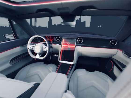 Ford Mustang Com Base De Tesla Interior