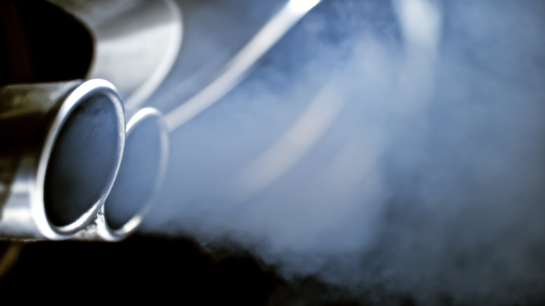 Close Up Of Car Exhaust Pipe