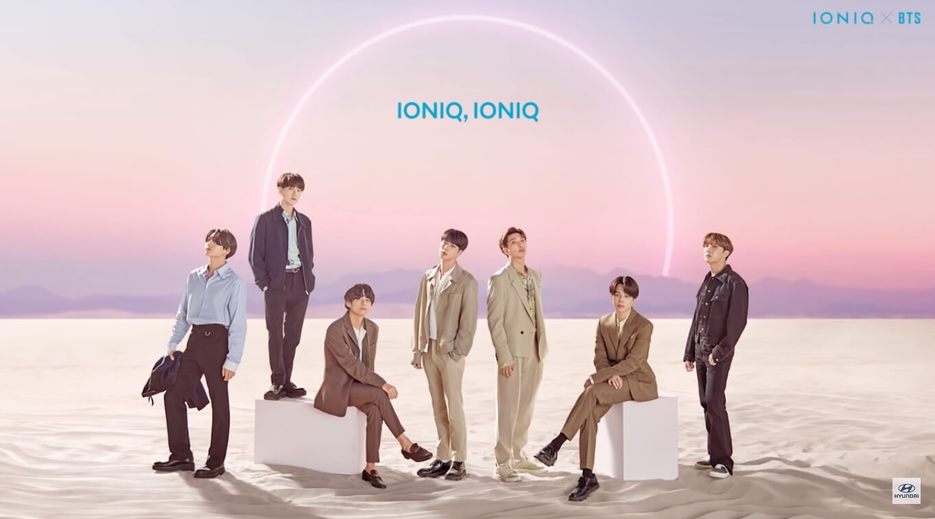 Hyundai e BTS criam música-tema para marca Ioniq