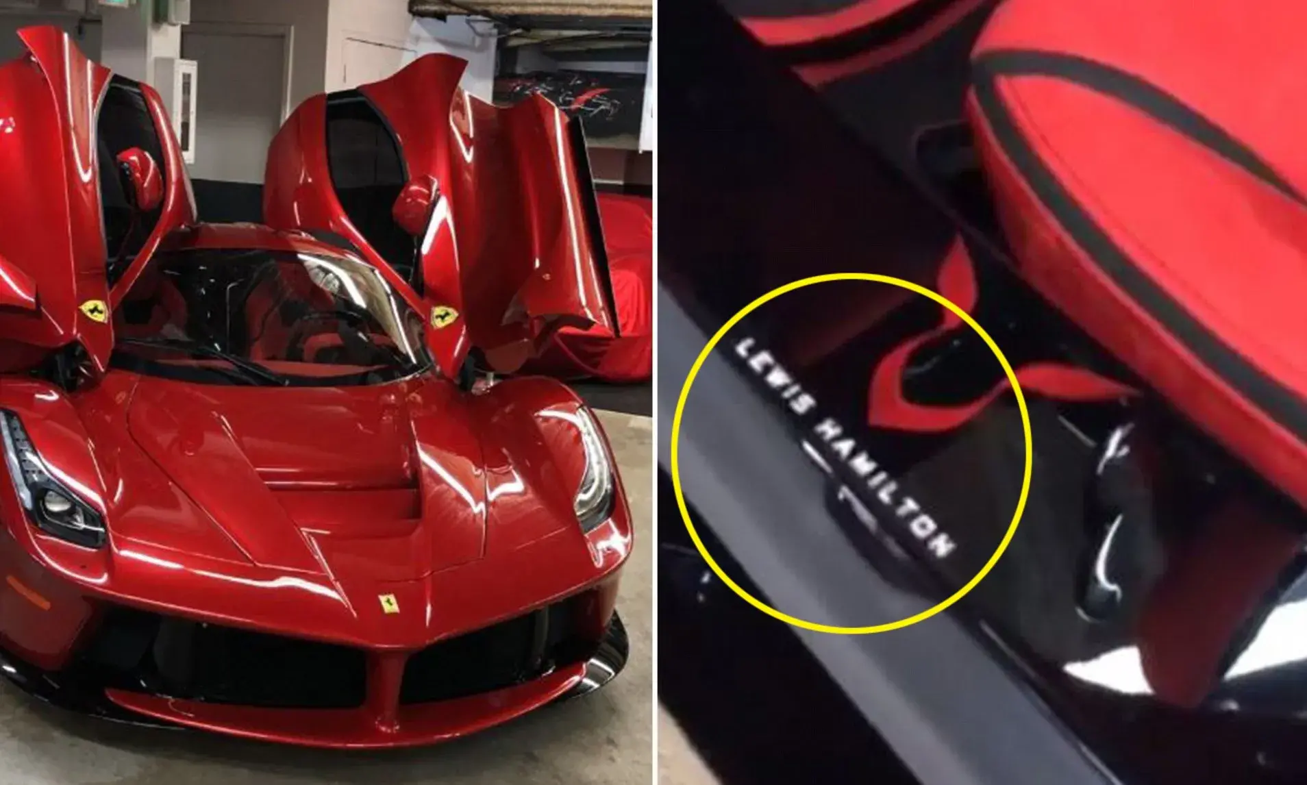 Lewis Hamilton Ferrari Laferrari Daily Mail
