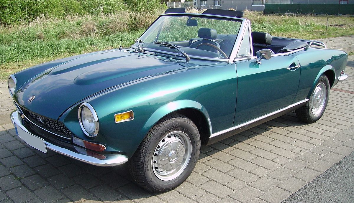 Fiat 124 Spider Turquoise