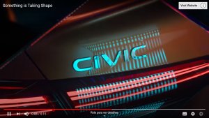 Novo Honda Civic Frame Do Vídeo Do Teaser (2)