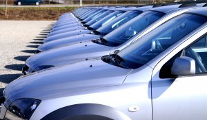 Autos In Einer Reihe