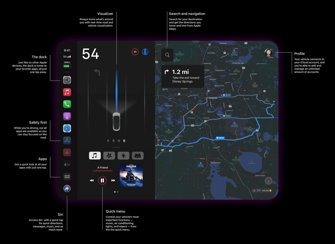Apple CarPlay Tesla