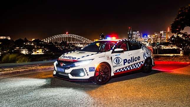 Civic Type R carros de polícia