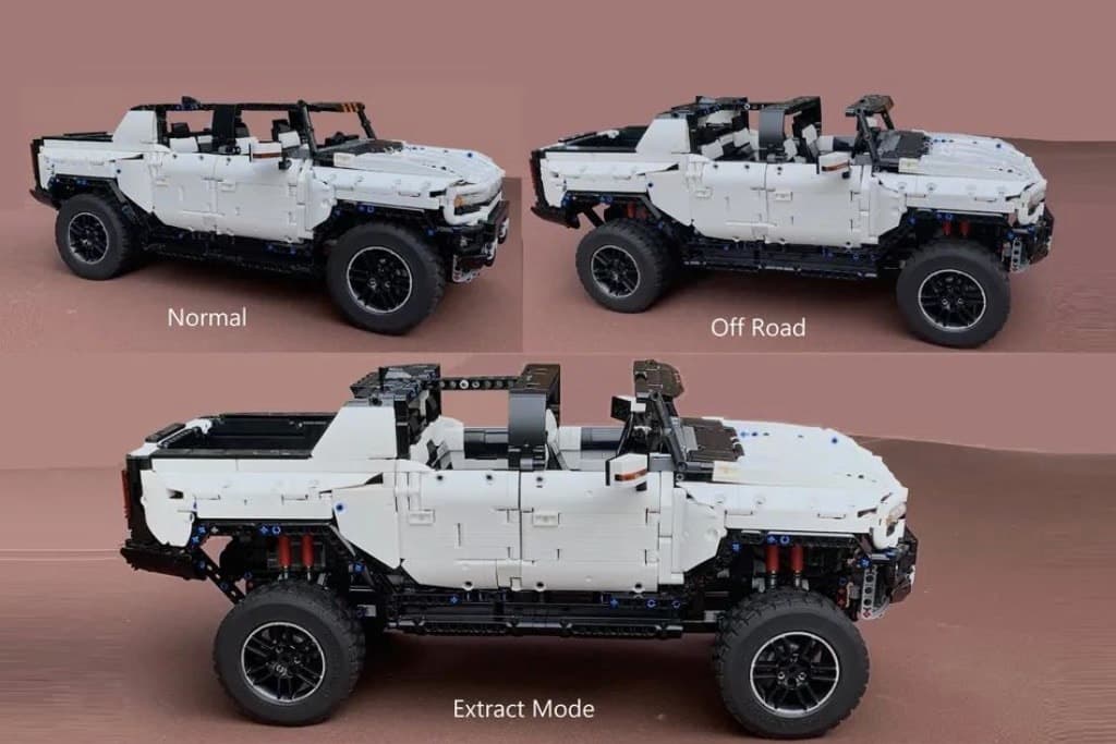 Lego Hummer EV - miniatura funcional do GMC Hummer