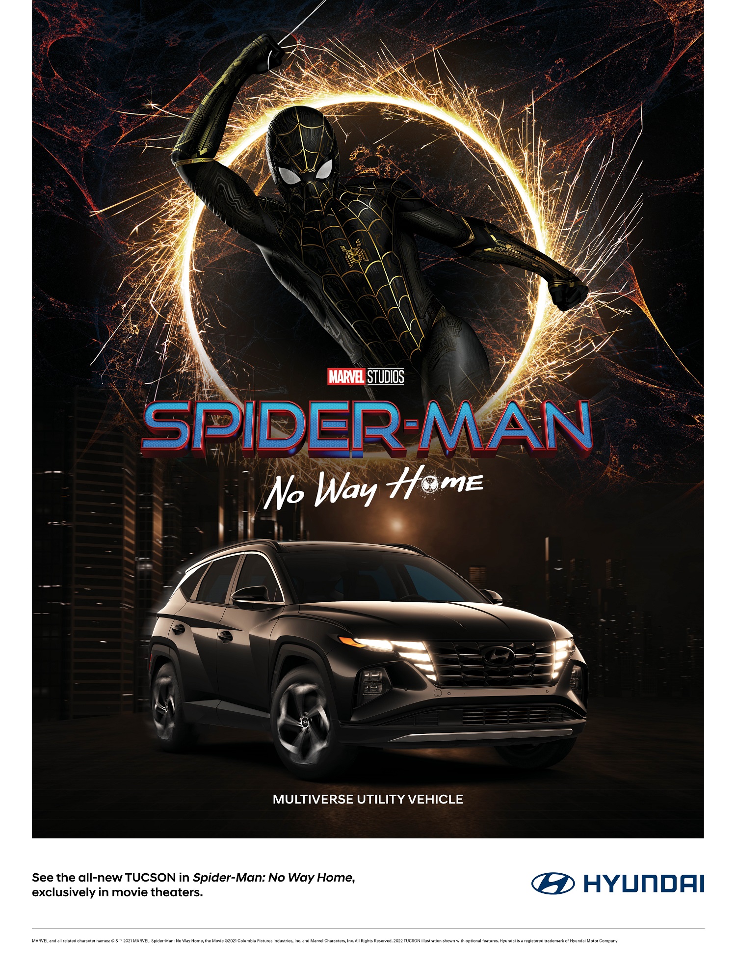 Hyundai Tucson no novo filme do Homem-Aranha