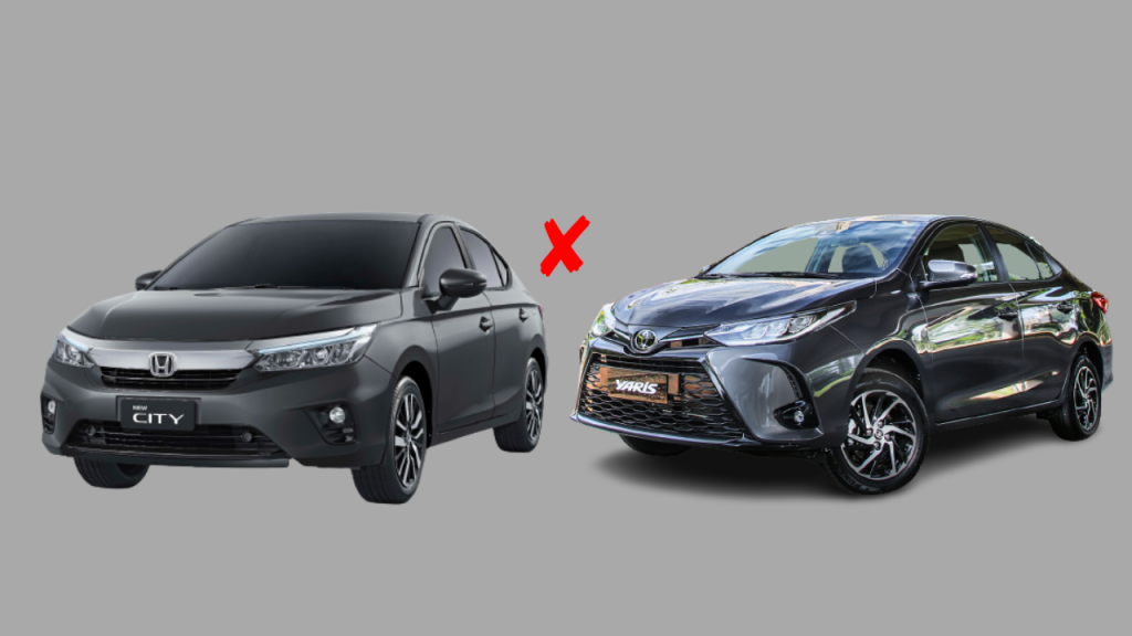 Honda City Exl X Toyota Yaris Xls