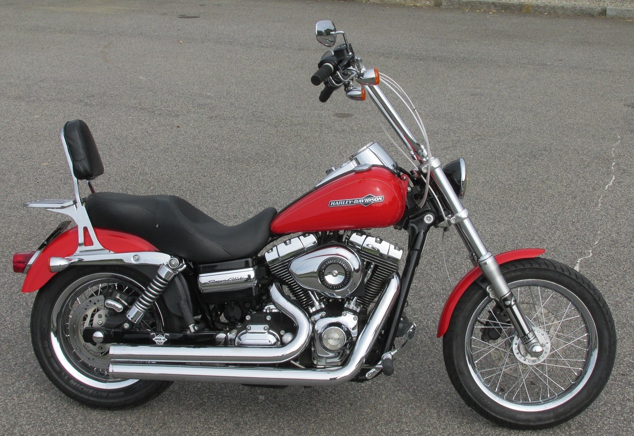 Harley Davidson Dina Super Glide Com Banco Pedrinho