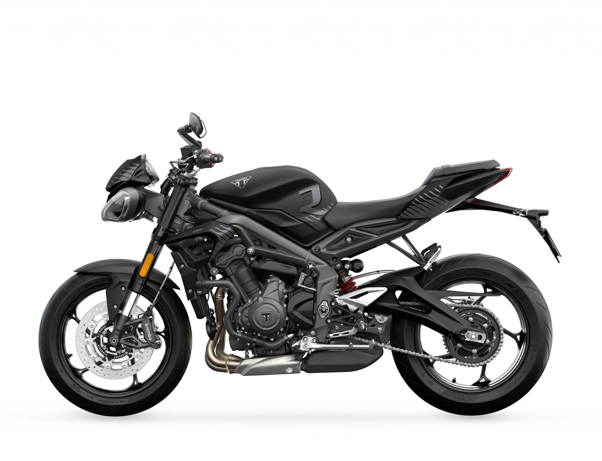 2023 Triumph Street Triple R Matt Carbon Black